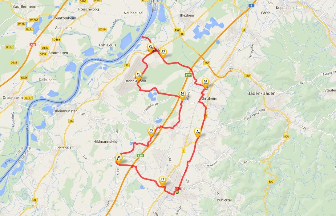 2015-06-07 Skaten in Buehl - Strecke